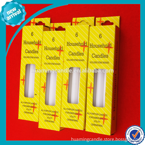 handmade white pillar candles